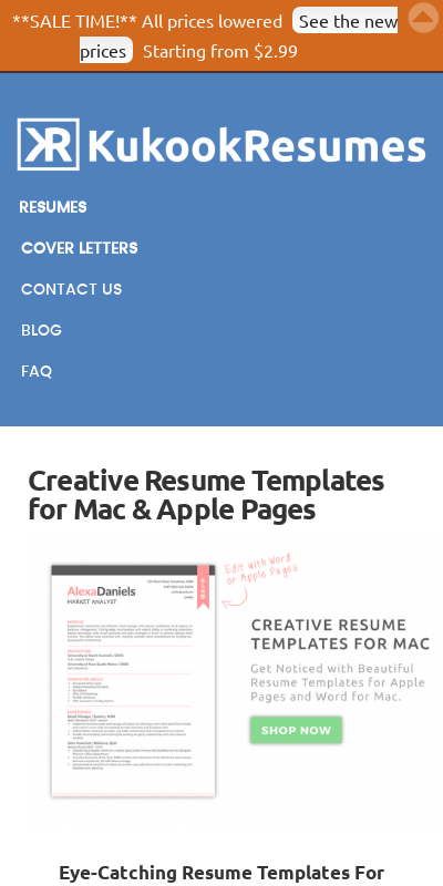 make a creative resume in word for mac